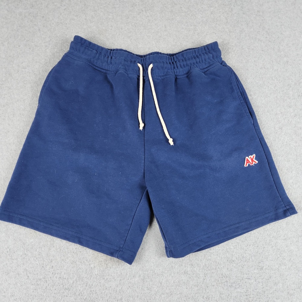 Arjen Kroos Sweat Shorts Mens‎ S Blue French Terry Stretch Waist Drawstring Logo